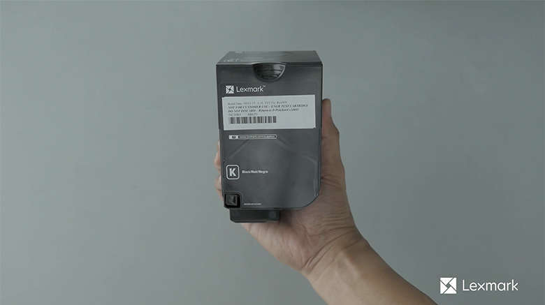 Insert the new toner cartridge