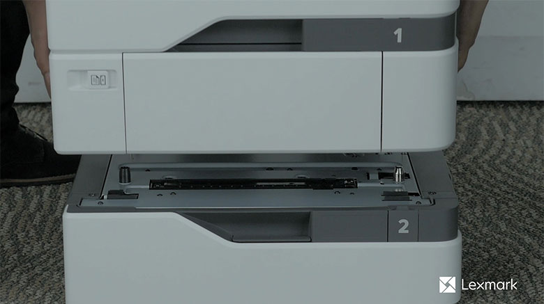 Install the tray