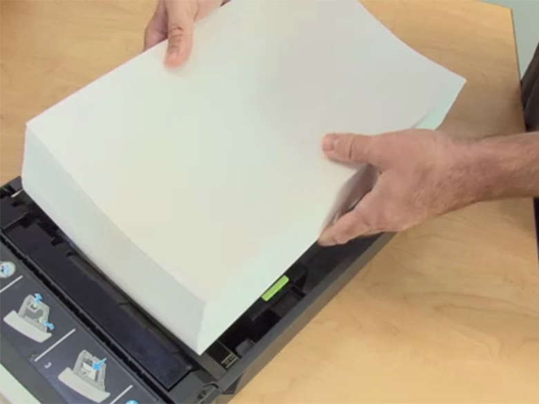 Load legal size paper