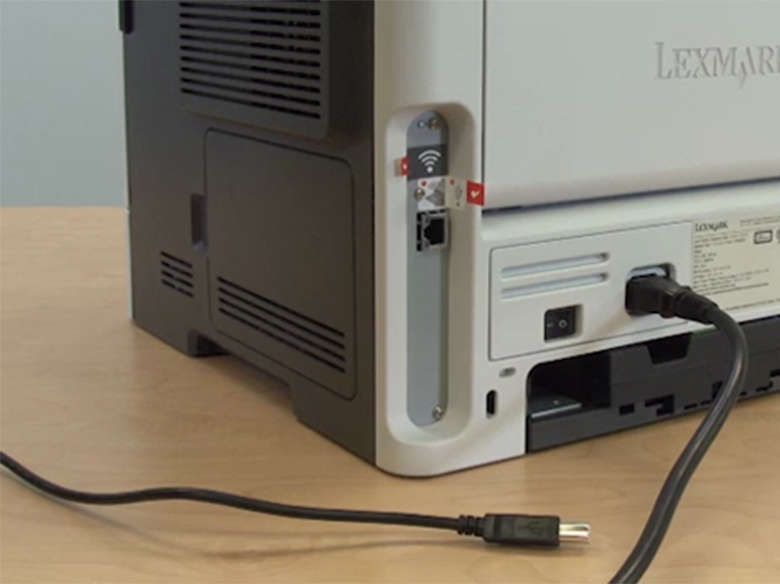 Encendido de la impresora mediante una conexión USB